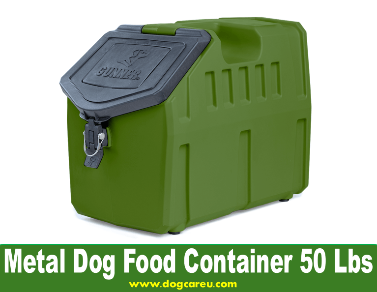 Metal Dog Food Container 50 Lbs